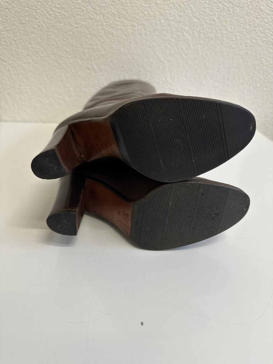 Vintage italienische Damen Lederstiefel von Bruno Magli, Gr. 37, ca. 1980er bis frühe 1990er Jahre – Bild 6