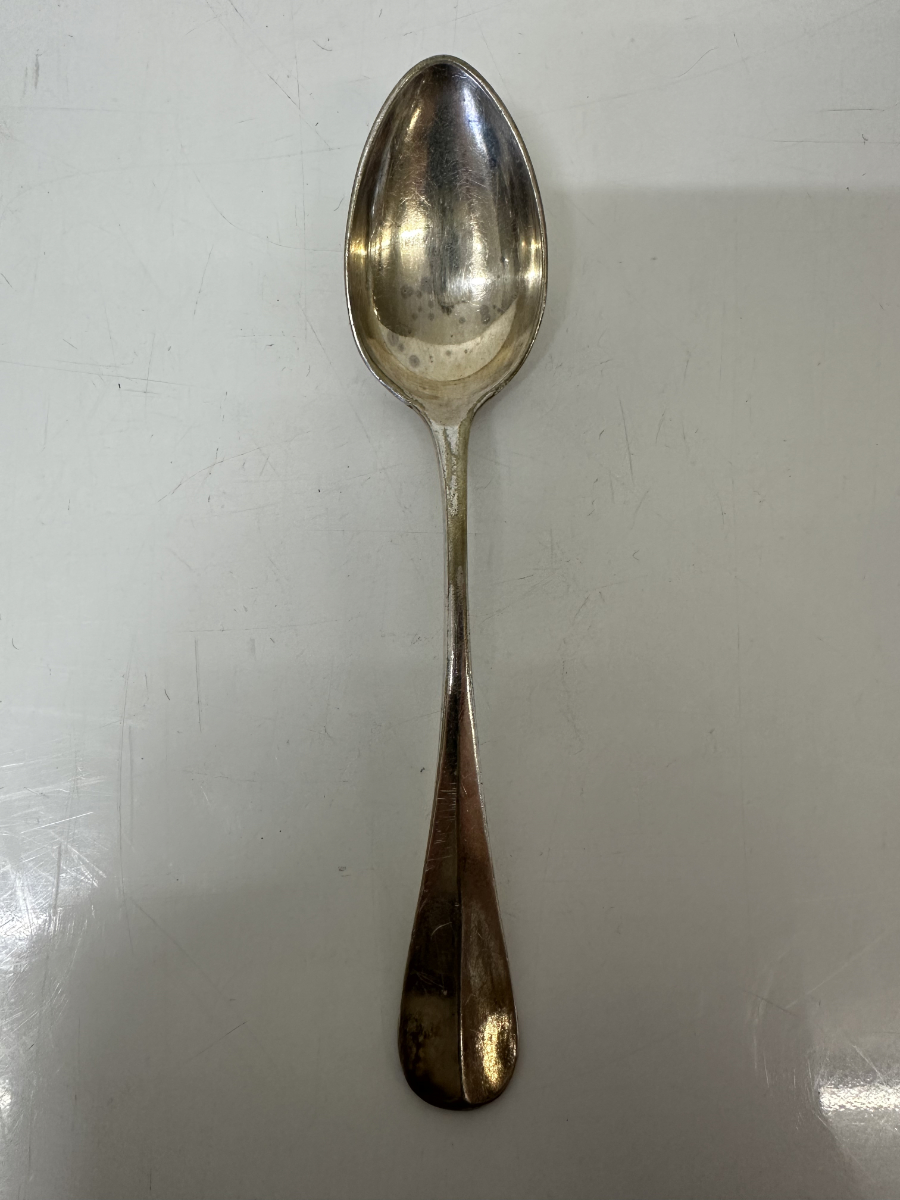 Vintage Kaffeelöffel Set in Biedermeier inspirierter Tafelform, versilbert – Bild 8