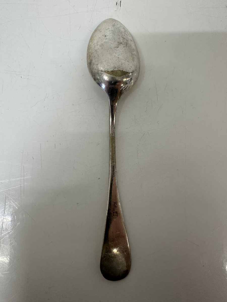 Vintage Kaffeelöffel Set in Biedermeier inspirierter Tafelform, versilbert – Bild 9