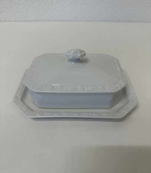 Vintage Butterdose aus Porzellan von Rosenthal, ca. Mitte 20. Jahrhundert