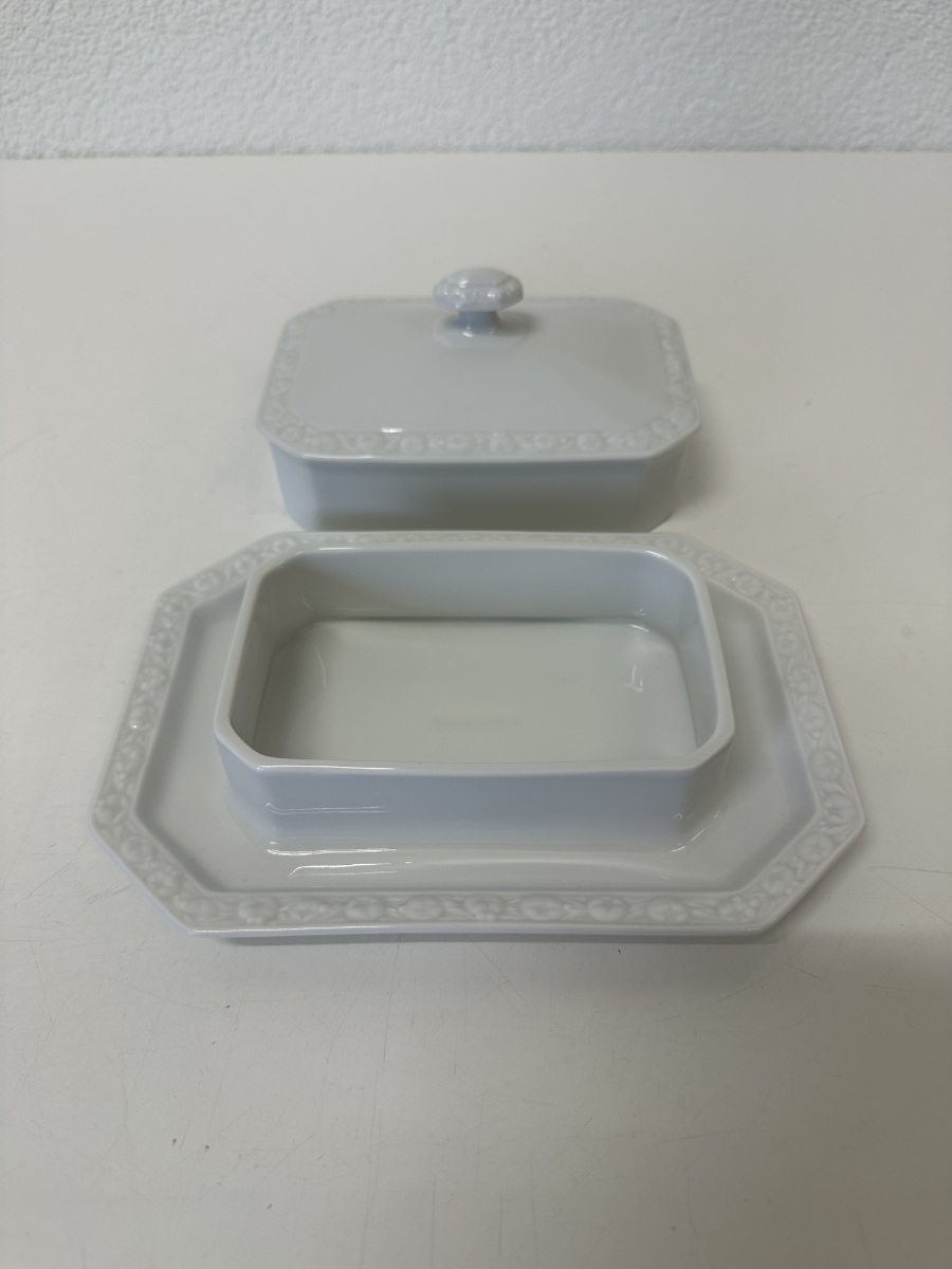 Vintage Butterdose aus Porzellan von Rosenthal, ca. Mitte 20. Jahrhundert – Bild 2