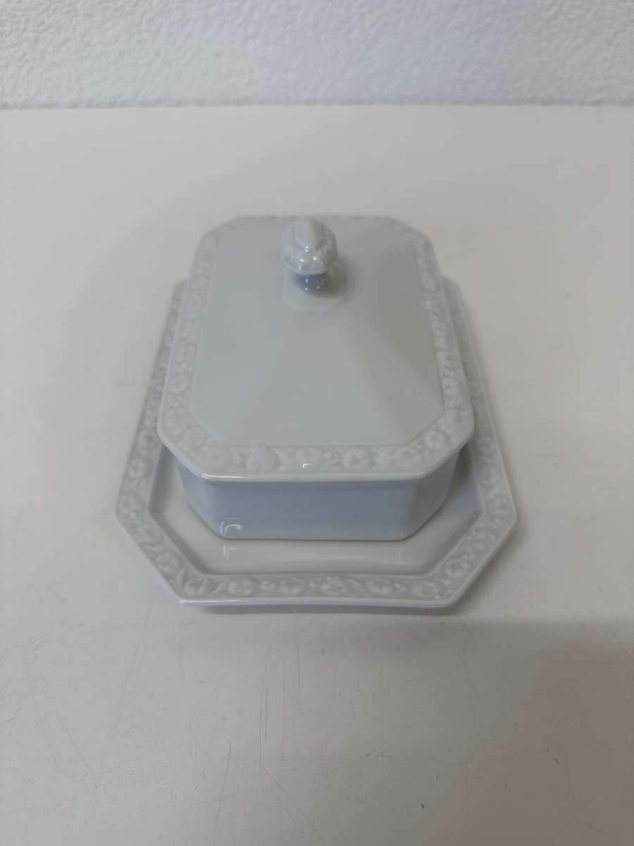 Vintage Butterdose aus Porzellan von Rosenthal, ca. Mitte 20. Jahrhundert – Bild 3