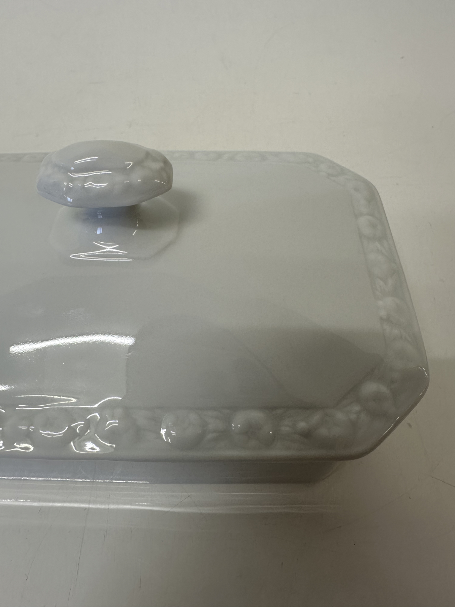 Vintage Butterdose aus Porzellan von Rosenthal, ca. Mitte 20. Jahrhundert – Bild 6