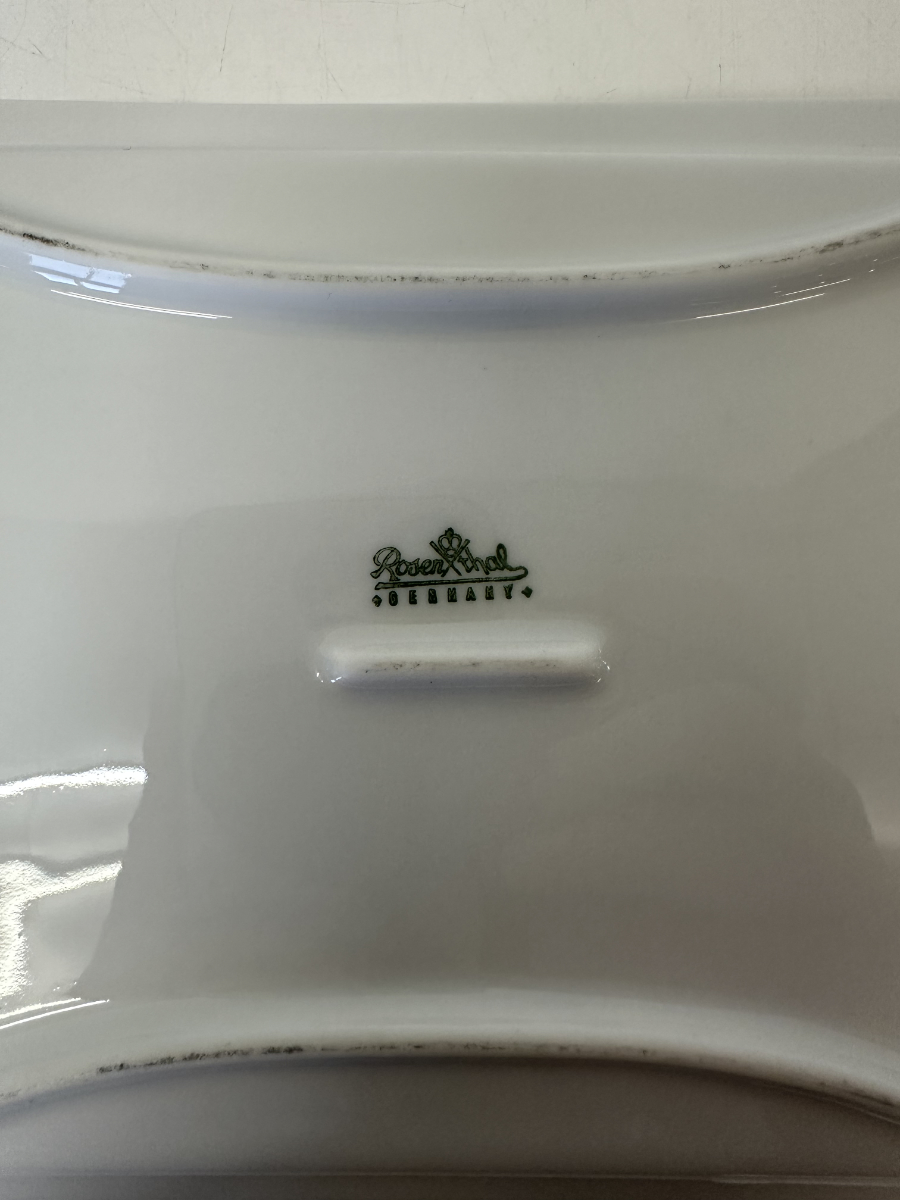 Vintage Butterdose aus Porzellan von Rosenthal, ca. Mitte 20. Jahrhundert – Bild 8