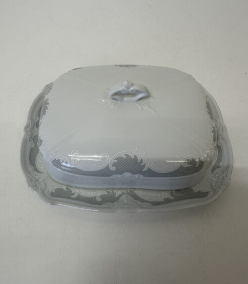 Butterdose aus Porzellan mit Deckel, Tirschenreuth Baronesse, Germany