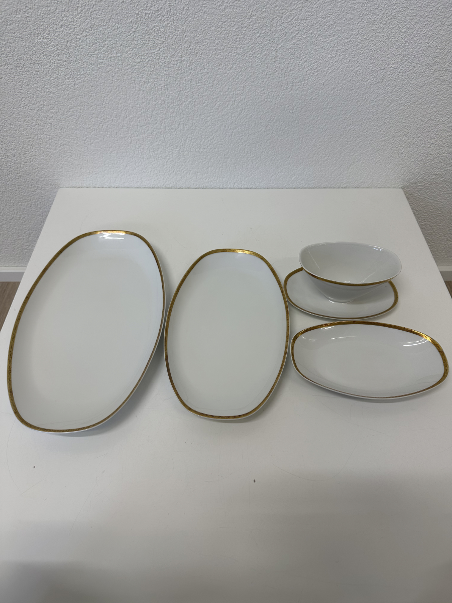 Vintage Porzellan Tafelservice Arzberg Form 2025 mit Goldrand, ca. 1960er Jahre – Bild 3