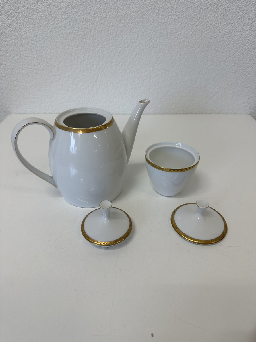 Vintage Porzellan Tafelservice Arzberg Form 2025 mit Goldrand, ca. 1960er Jahre – Bild 5