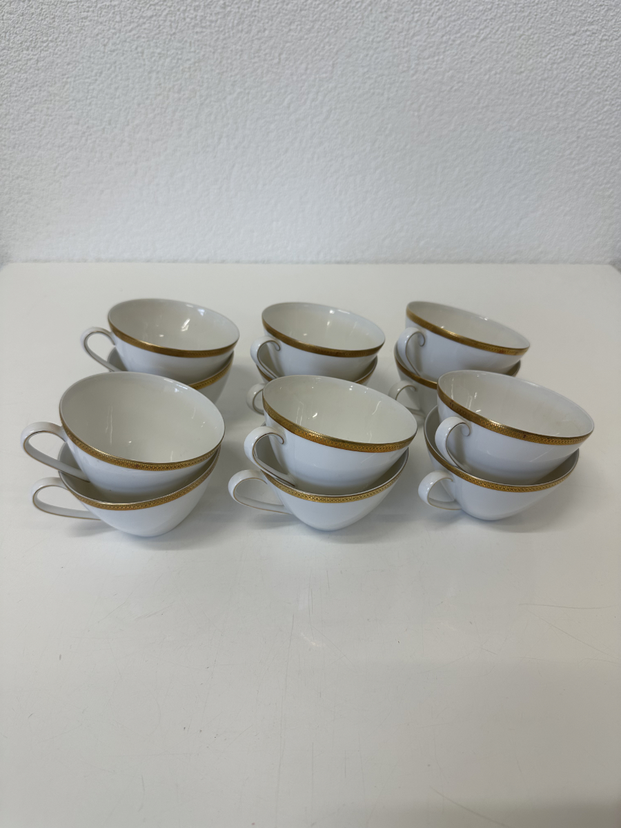 Vintage Porzellan Tafelservice Arzberg Form 2025 mit Goldrand, ca. 1960er Jahre – Bild 7