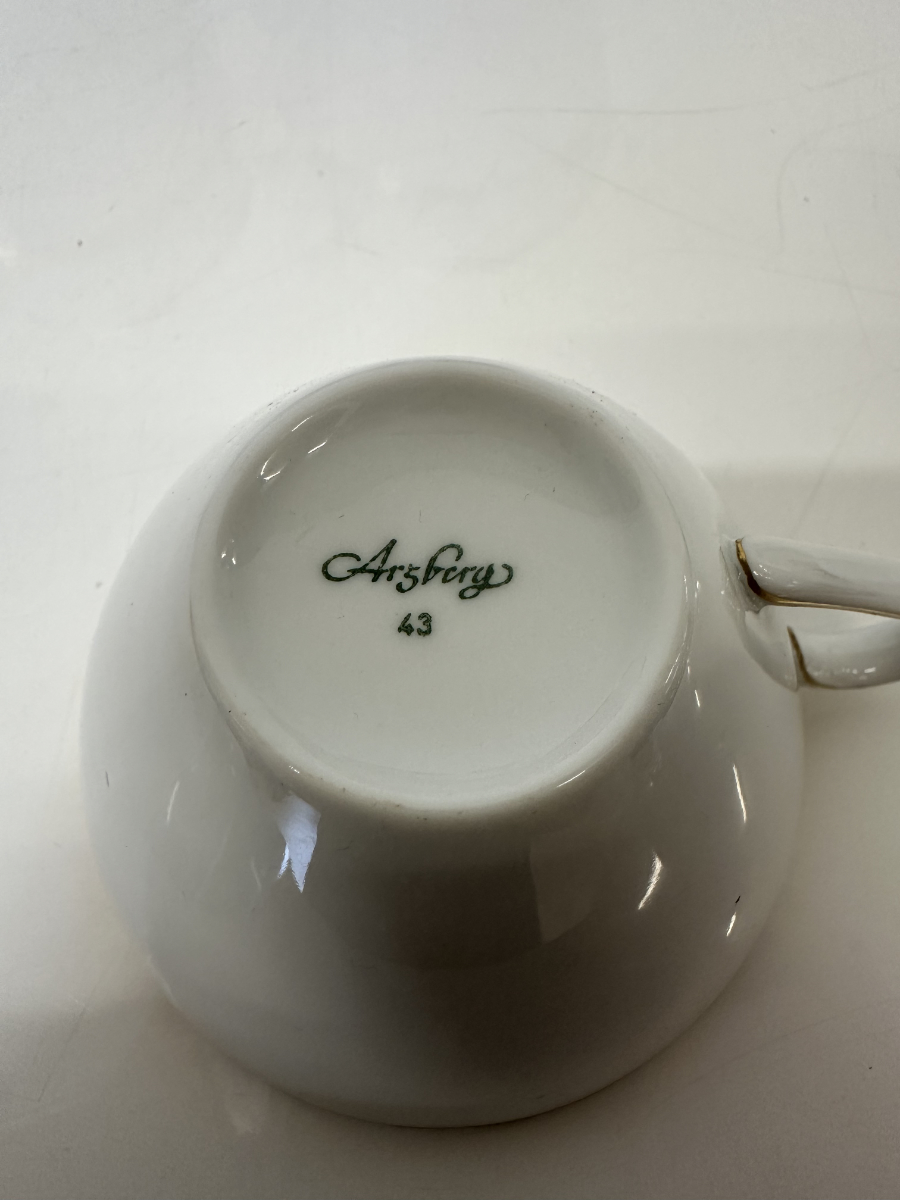 Vintage Porzellan Tafelservice Arzberg Form 2025 mit Goldrand, ca. 1960er Jahre – Bild 8