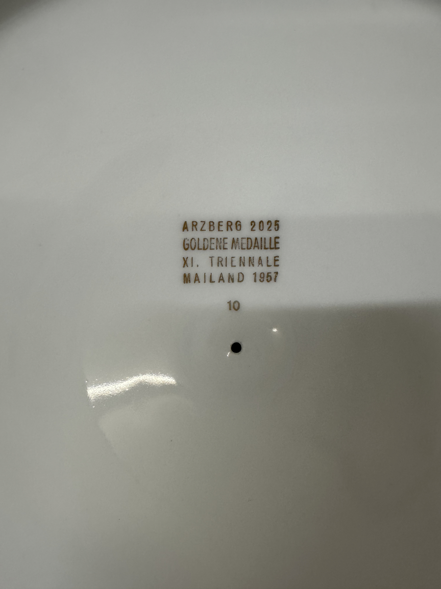 Vintage Porzellan Tafelservice Arzberg Form 2025 mit Goldrand, ca. 1960er Jahre – Bild 9