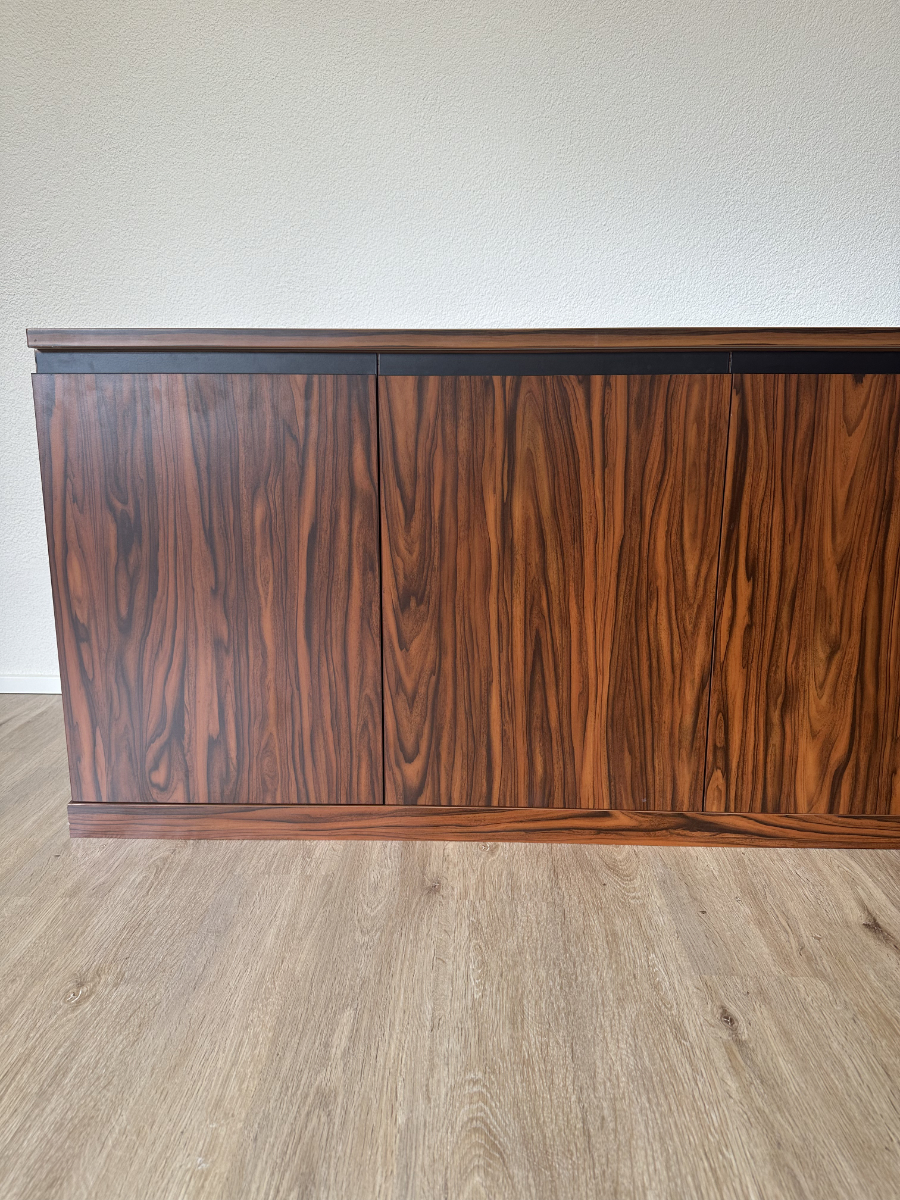 Design Sideboard in Palisanderoptik mit viel Stauraum, um 1990 – Bild 5