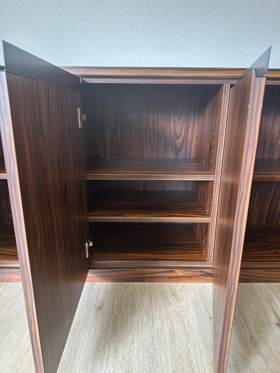 Design Sideboard in Palisanderoptik mit viel Stauraum, um 1990 – Bild 8