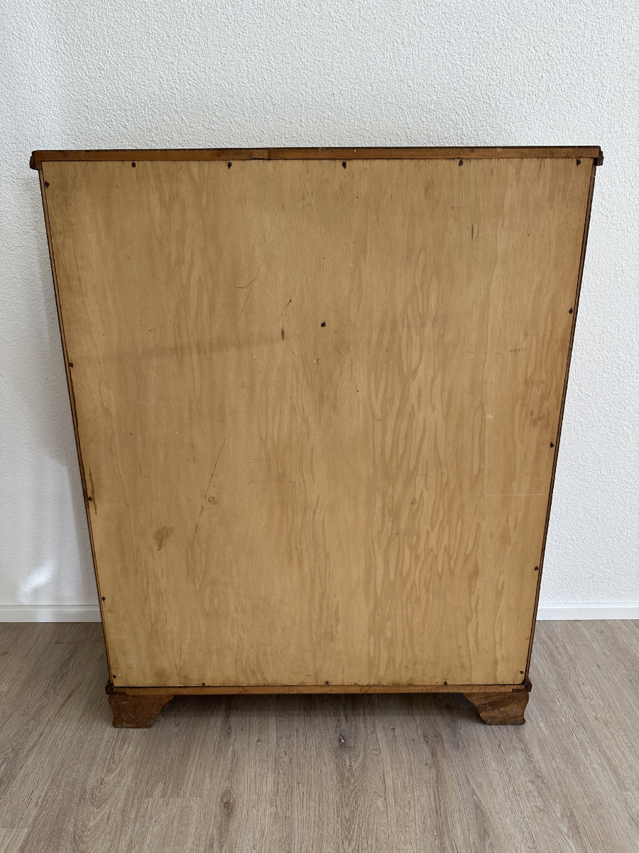Vintage Mid Century Bücherregal aus Holz mit verstellbaren Tablaren – Bild 11