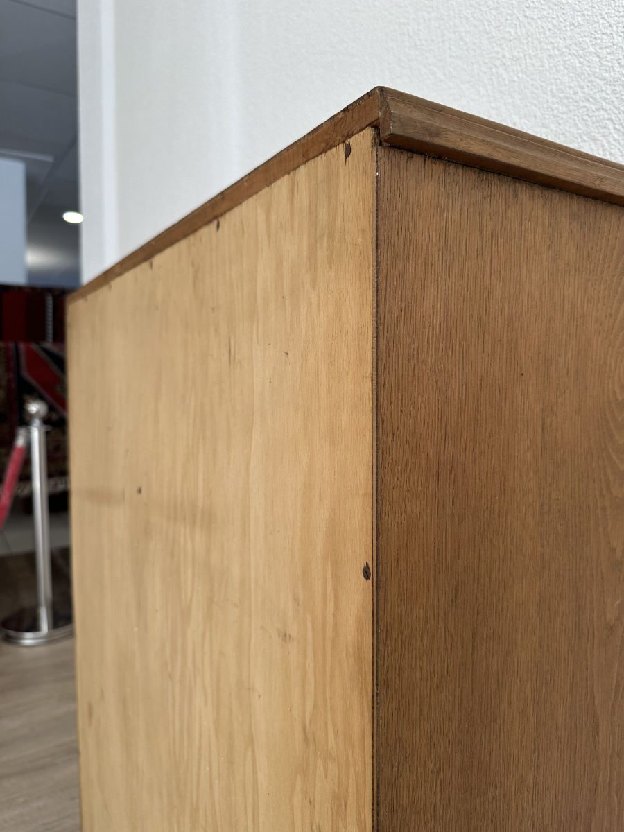 Vintage Mid Century Bücherregal aus Holz mit verstellbaren Tablaren – Bild 12