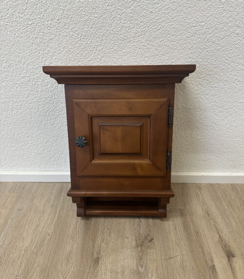 Vintage Schlüsselkästchen mit 6 Schlüsselhacken aus Holz mit Magnetverschluss