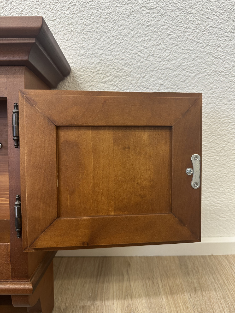 Vintage Schlüsselkästchen mit 6 Schlüsselhacken aus Holz mit Magnetverschluss – Bild 3