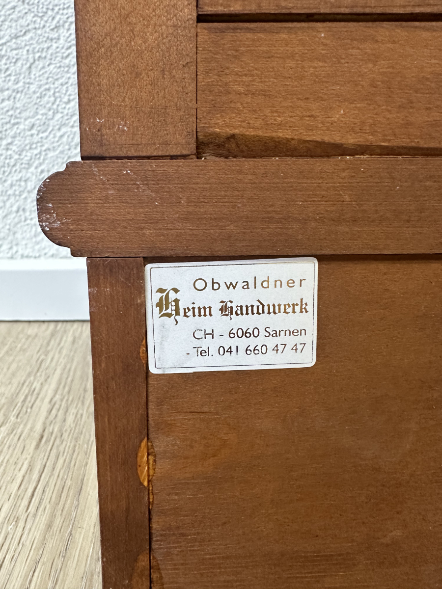 Vintage Schlüsselkästchen mit 6 Schlüsselhacken aus Holz mit Magnetverschluss – Bild 7