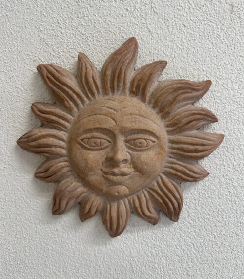 Vintage Bitossi Mid Century Wandsonne aus Galestro Keramik, Made in Italy