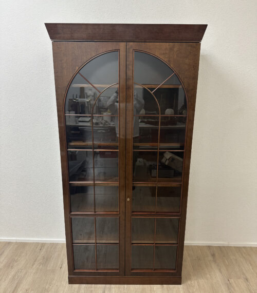 Vintage Postmodern Vitrinenschrank Hans Hopfer für WK aus Kirschholz, Deutschland um 1980