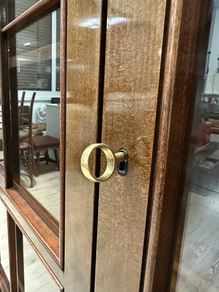 Vintage Postmodern Vitrinenschrank Hans Hopfer für WK aus Kirschholz, Deutschland um 1980 – Bild 8