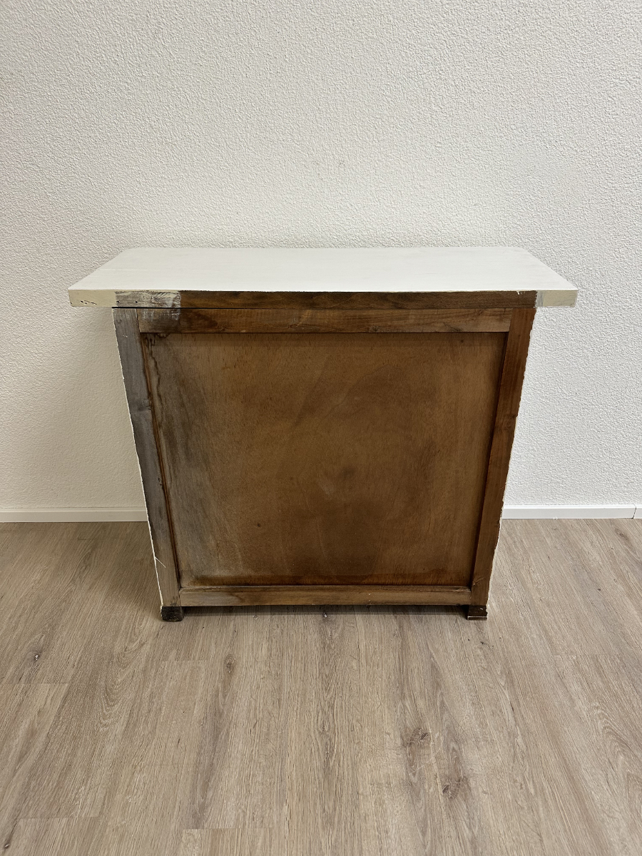 Vintage Spanische Kommode in Weiss mit 2 Türen und 3 Ablageböden – Bild 4