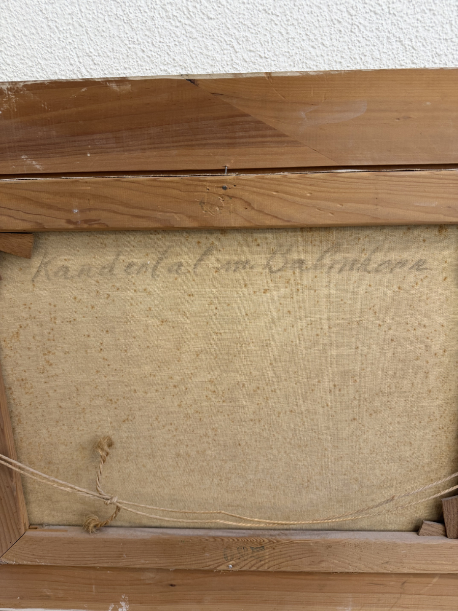 Vintage Alpen Gemälde Kandertal am Balmhorn von J. Ernst – Bild 12