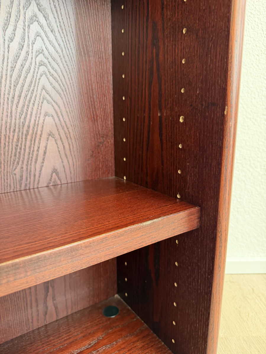 Vintage Mid Century Regal mit Mahagoni Furnier – Bild 5