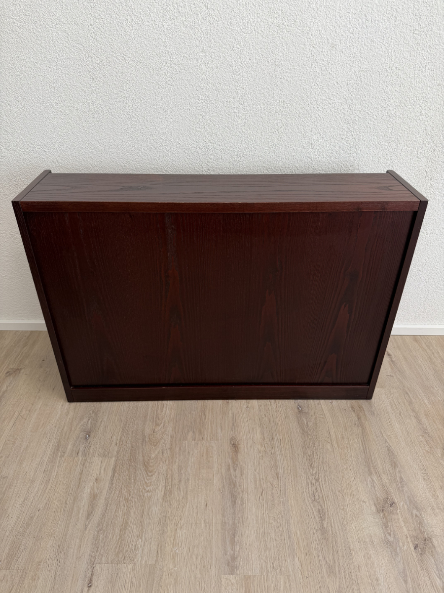 Vintage Mid Century Regal mit Mahagoni Furnier – Bild 6