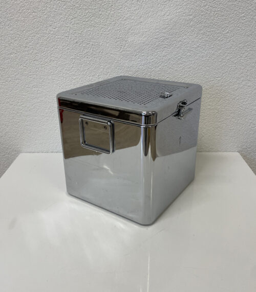 Vintage Medizinischer Sterilisationsbehälter aus Edelstahl von Aesculap