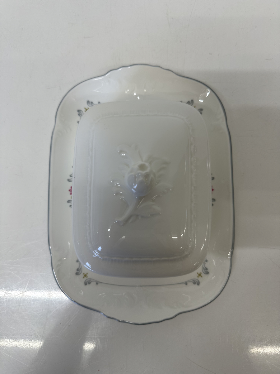 Heinrich Villeroy & Boch Butterdose Collier aus Bone China – Bild 4