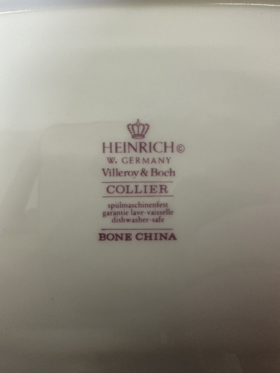 Heinrich Villeroy & Boch Butterdose Collier aus Bone China – Bild 8