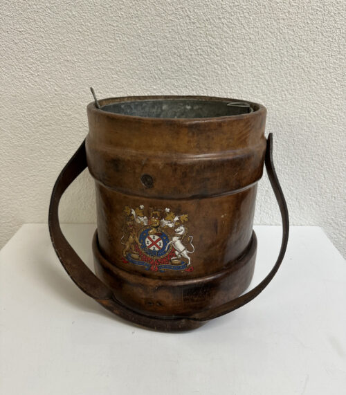 Vintage Leder Eimer aus England BH & G Ltd, um 1941