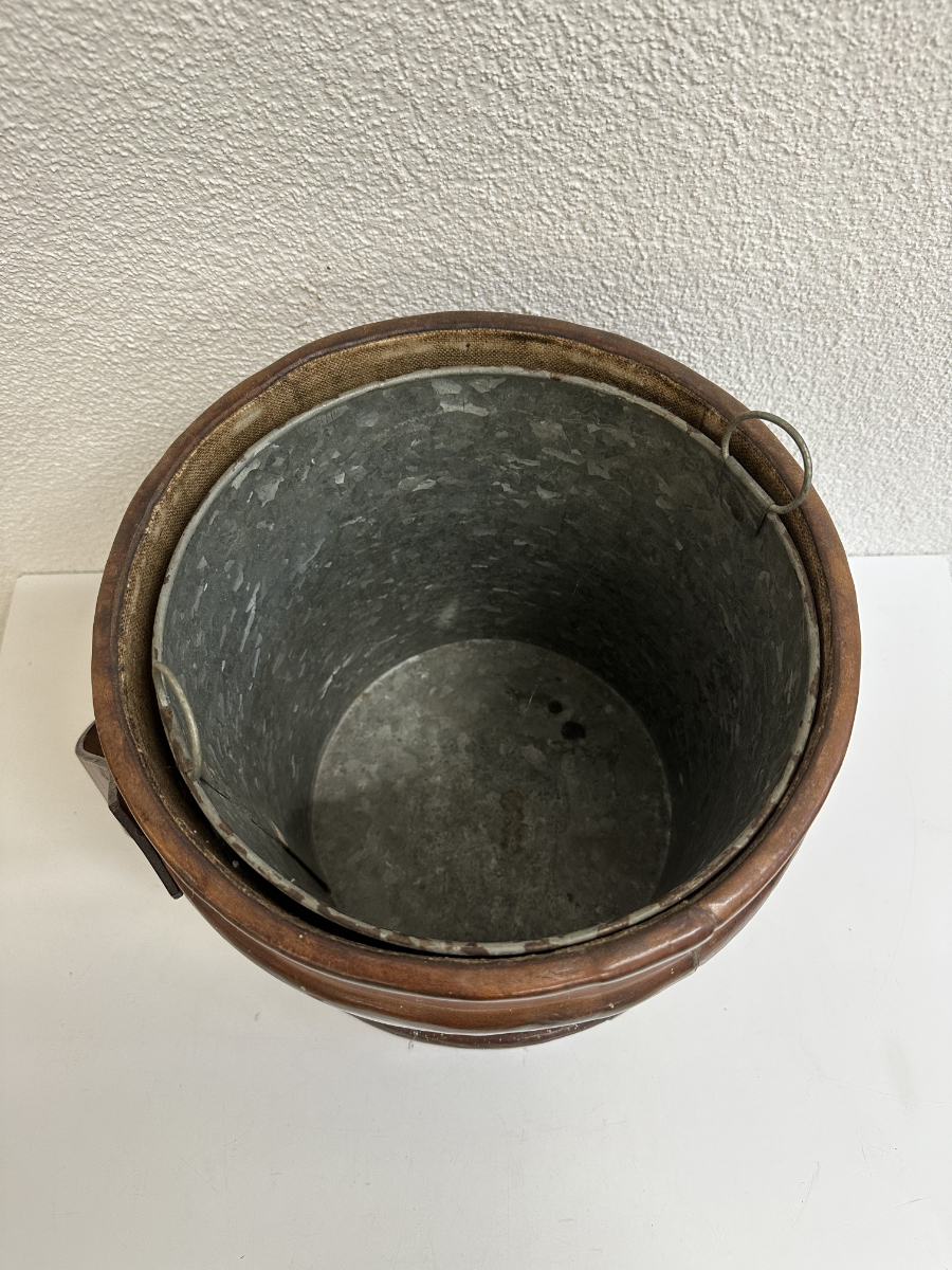 Vintage Leder Eimer aus England BH & G Ltd, um 1941 – Bild 4