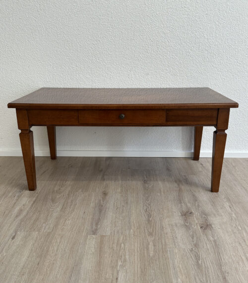 Vintage Couchtisch aus Kirschbaumholz mit Intarsien