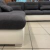 Modernes modulares Ecksofa in U-Form mit Stauraum dunkelgrau