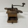 Vintage Hand-Kaffeemühle aus Holz und Metall mit Schublade
