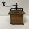 Vintage Hand-Kaffeemühle aus Holz und Metall mit Schublade