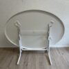 Moderner ovaler Klapptisch von Schaeffner mit Metallgestell