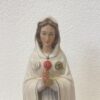 Heiligenfigur Maria Rosa Mystica mit Rosenverzierung