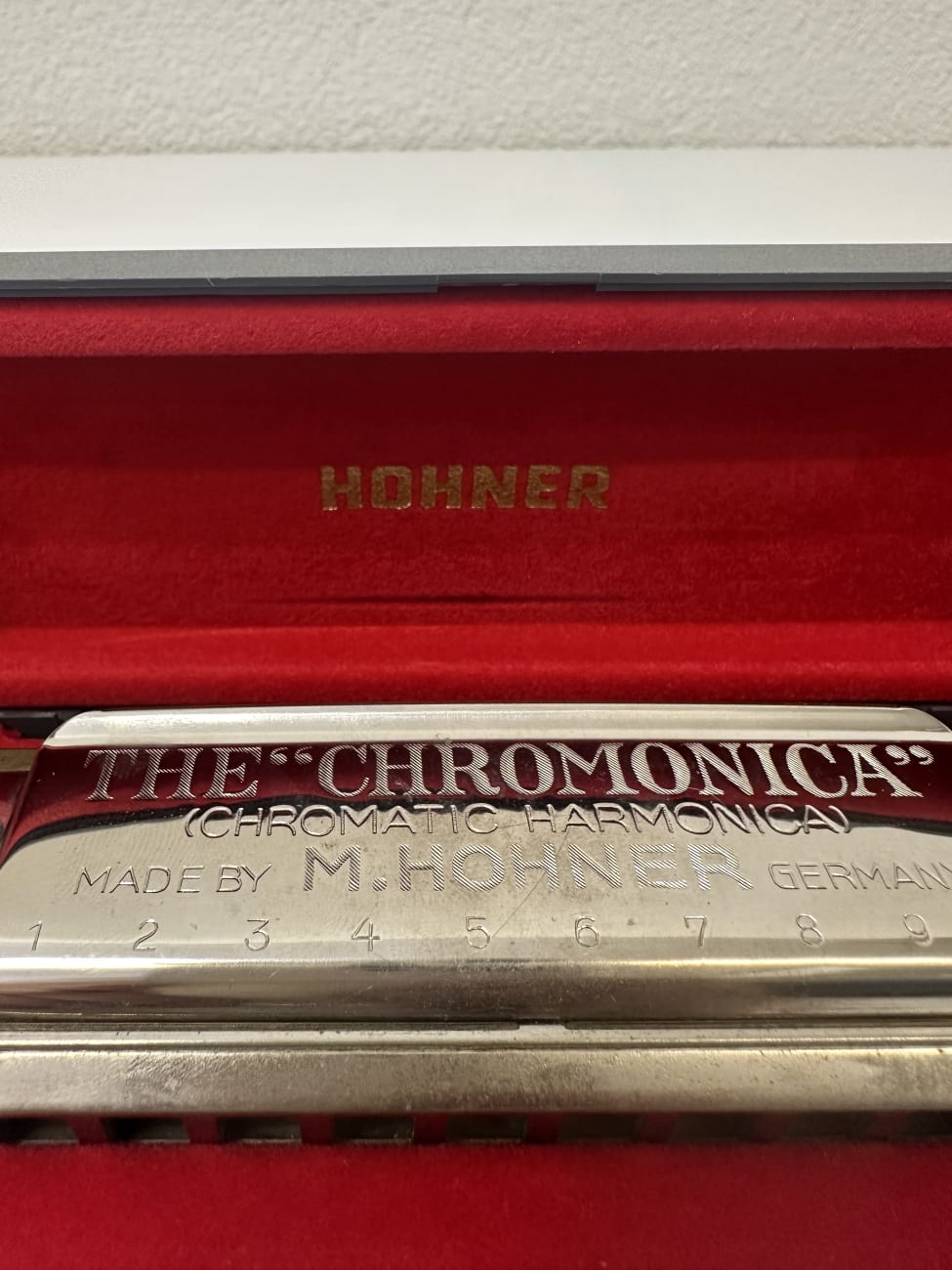 Vintage Hohner Chromonica 260 Mundharmonika im Etui Made in Germany – Bild 2