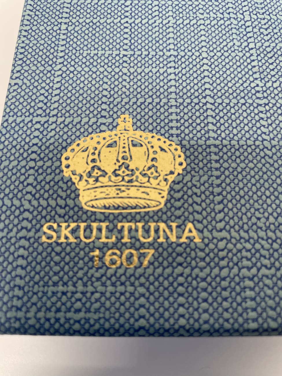 Vintage Skultuna Schnapsgläser Set im blauen Etui