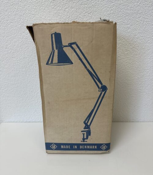 Vintage Klemmlampe aus Metall made in Denmark