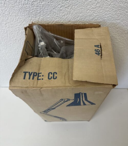 Vintage Klemmlampe aus Metall made in Denmark