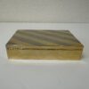 Vintage Schmuckkassette goldfarben mit Streifenmuster