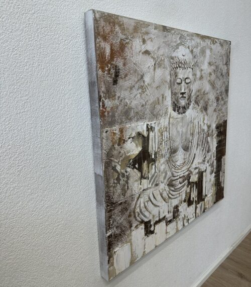 Vintage Buddha Wandbild abstrakte Malerei auf Leinwand
