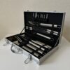 Grillbesteck Set im Koffer aus Edelstahl Leopold