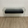 Vintage Glas-Konsolentisch mit zwei Schubladen