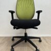 Bürostuhl giroflex schwarz-grün mit Netzrücken