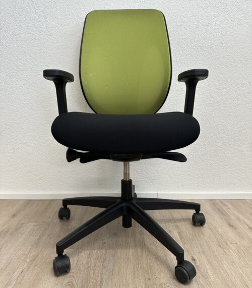 Bürostuhl giroflex schwarz-grün mit Netzrücken