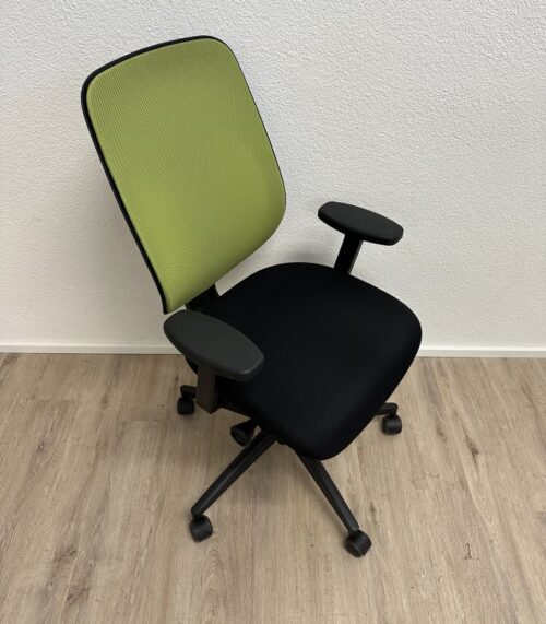 Bürostuhl giroflex schwarz-grün mit Netzrücken